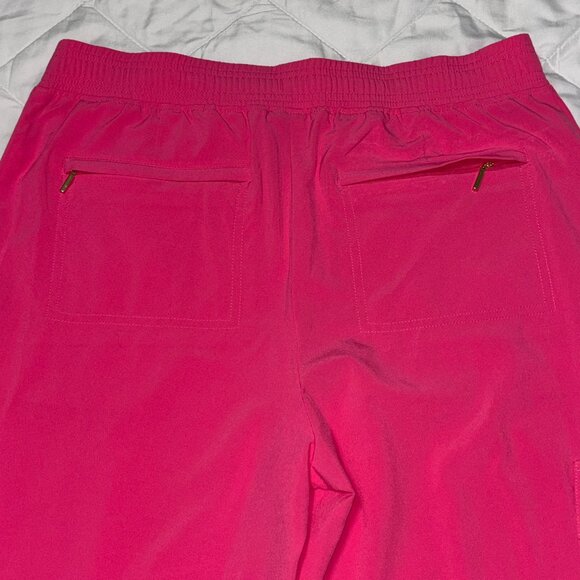 Chico’s Zenergy Pink Ankle Pants 0.5R/ 6R Stretch Cargo Jogger Pocket Athleisure - Picture 3 of 11